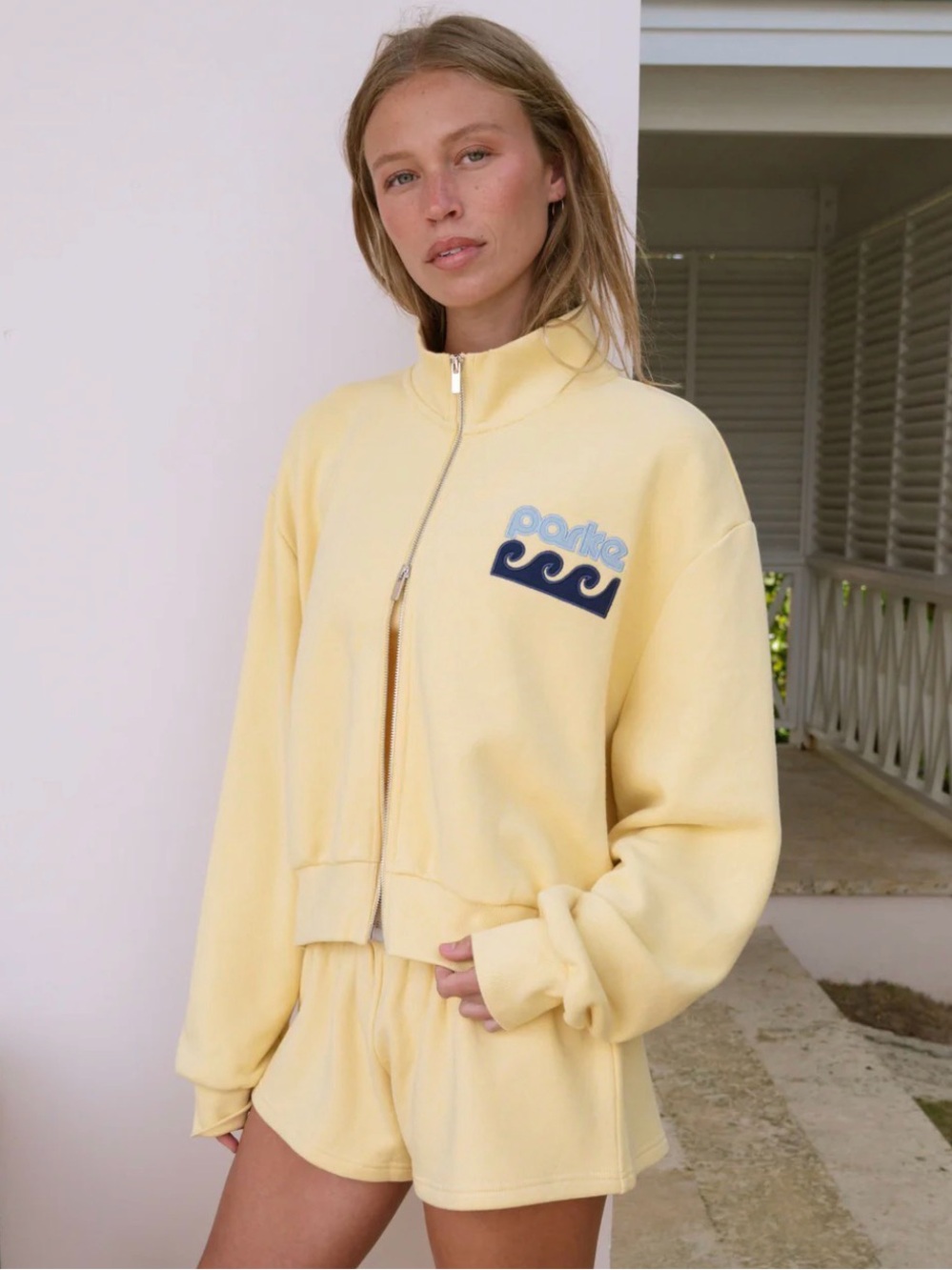 Parke Zip Up Mockneck